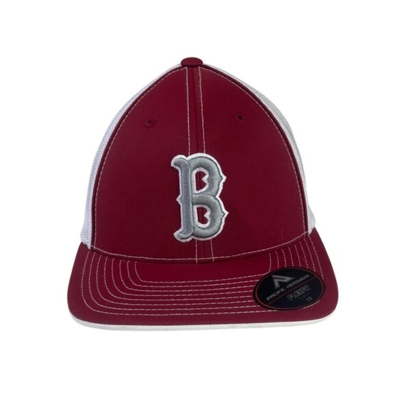 Pacific Headwear Boston Red Sox Flexfit Pro Model Cap S/M Red White - Picture 1 of 9